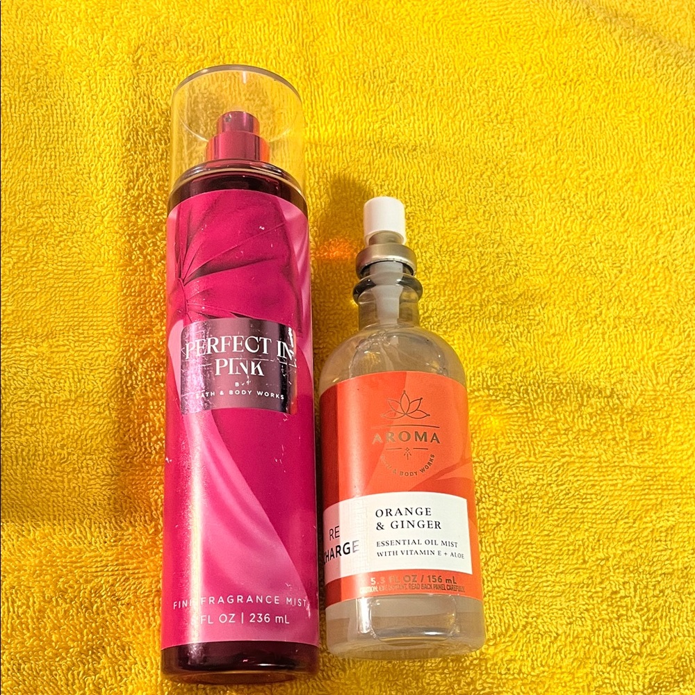 Perfect In Pink Fine Fragrance Mist and Orange & Ginger